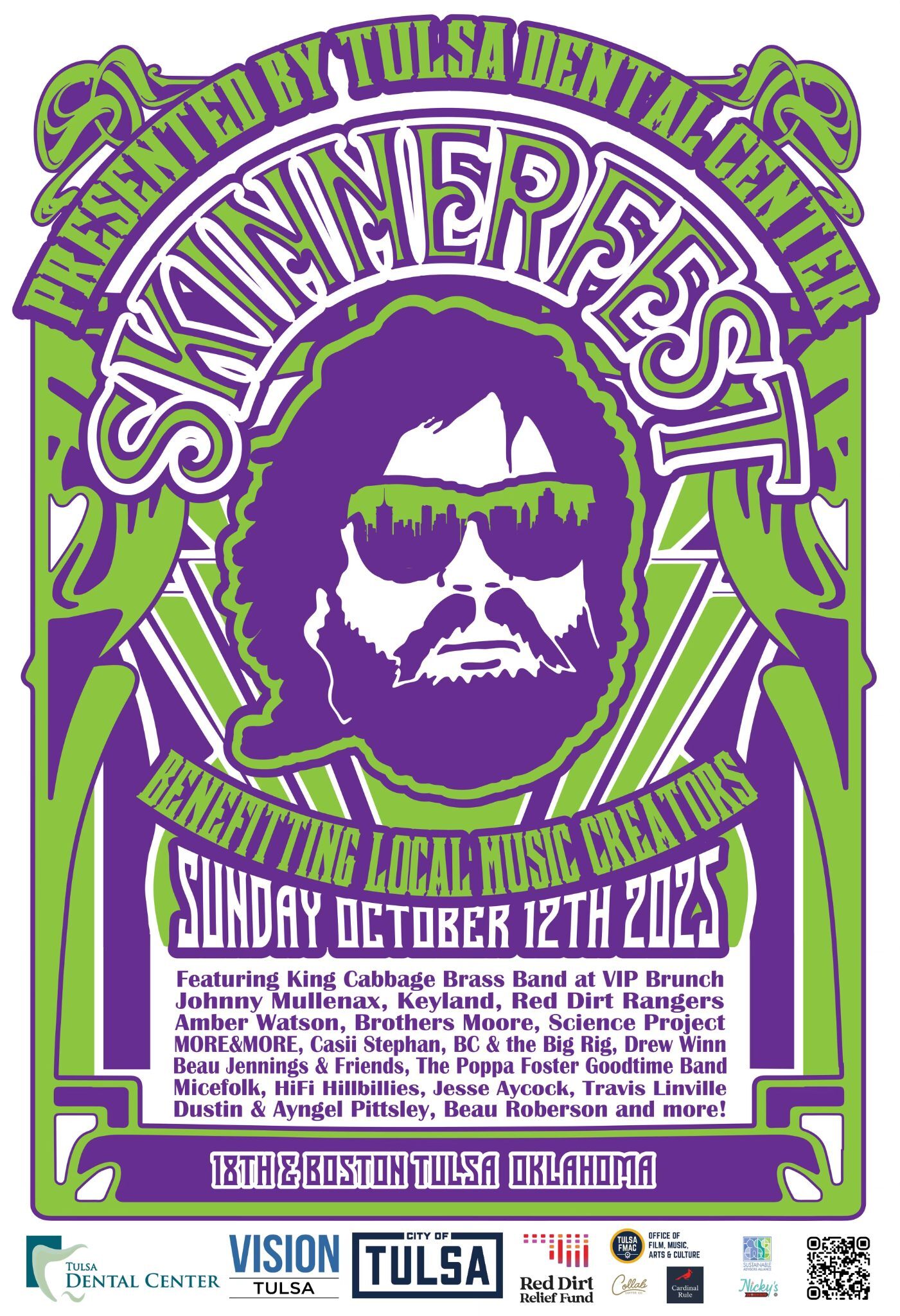 Skinnerfest 2025 poster with artist lineup